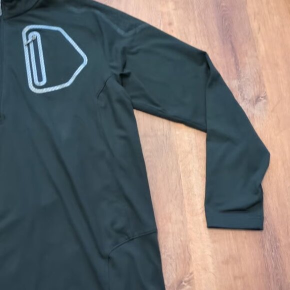 Spyder Pullover Mens XL Half Zip Performance Fleece Ski Sweater Jacket - Picture 3 of 4